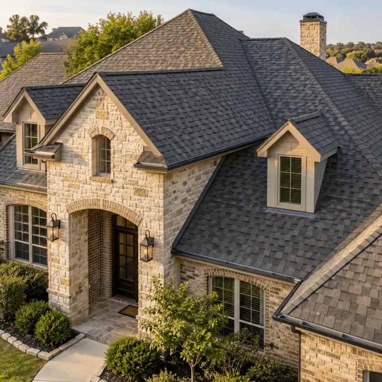 Roofing Denton TX - Architectural Shingle Roof Replacement Completed residential architectural shingle roof replacement